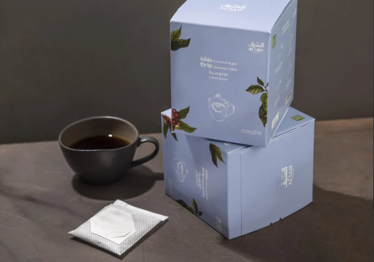 Al Saif Specialty Drip Coffee – Colombian (5 Sachets)- قهوة السيف مختصة مقطرة كولومبي 5 اظرف