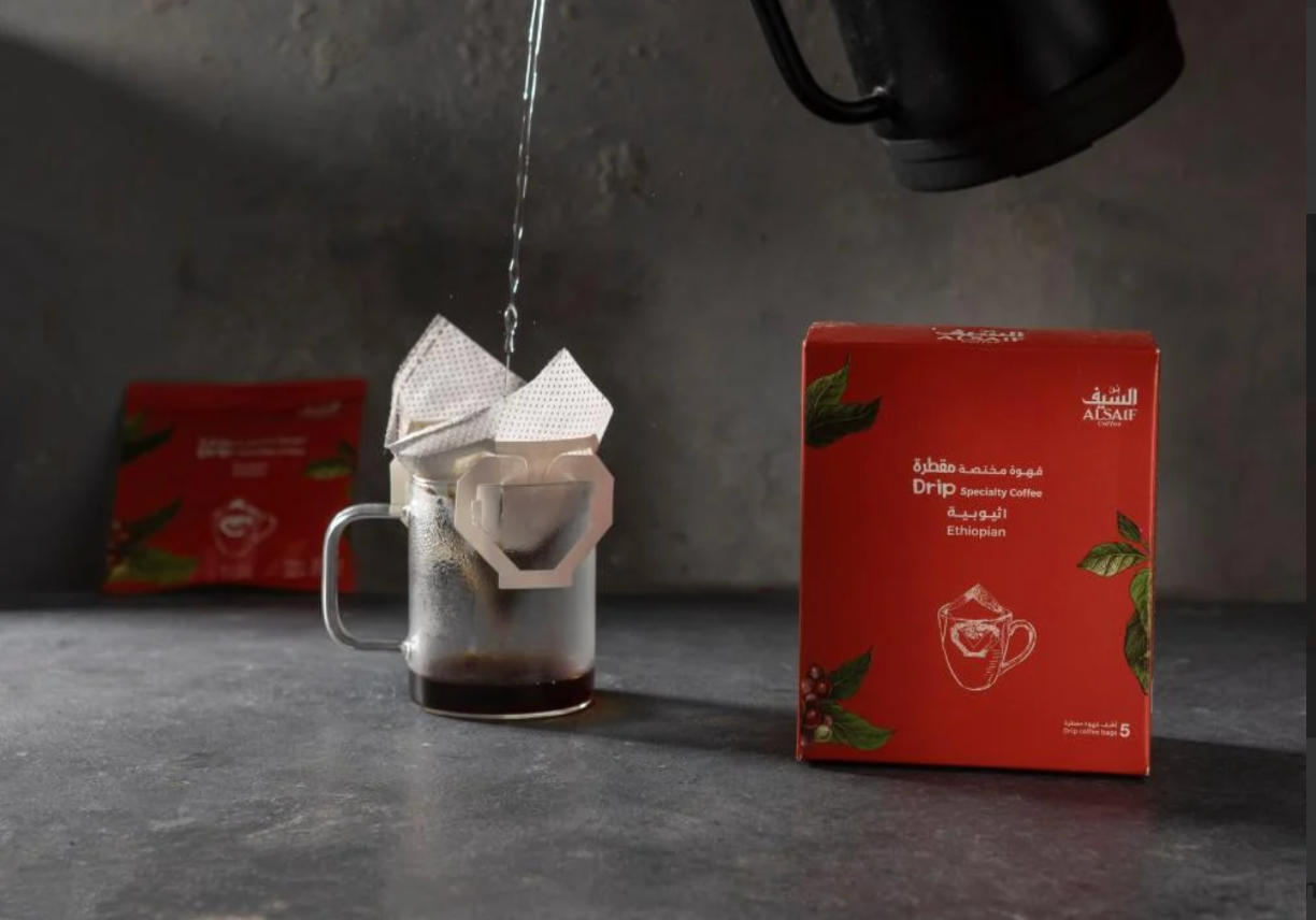 Al Saif Specialty Drip Coffee – Ethiopian (5 Sachets)- قهوة السيف مختصة مقطرة اثيوبي 5 اظرف
