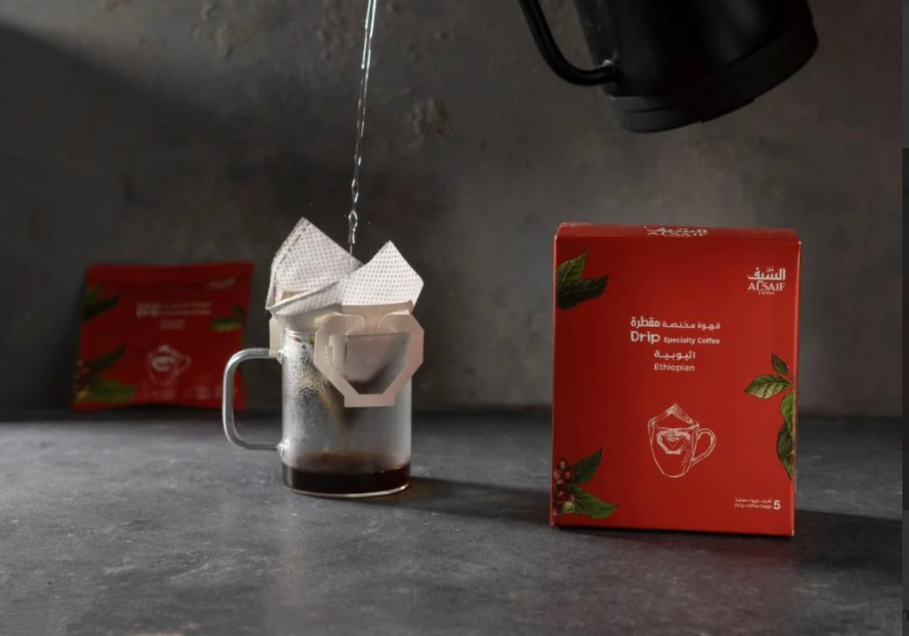 Al Saif Specialty Drip Coffee – Ethiopian (5 Sachets)- قهوة السيف مختصة مقطرة اثيوبي 5 اظرف