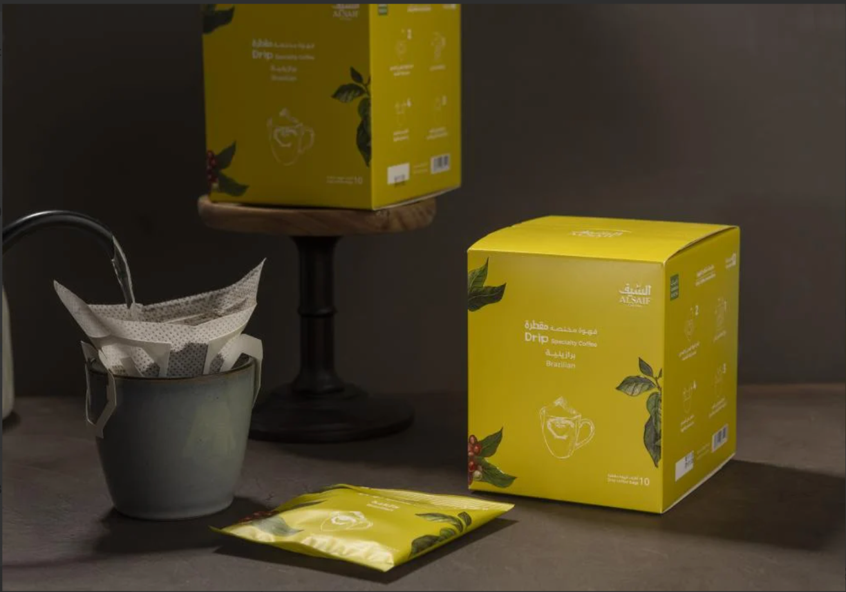 Al Saif Specialty Drip Coffee – Brazilian (5 Sachets)-قهوة السيف مختصة مقطرة برازيلي 5 اظرف